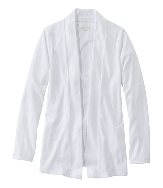 Women's Pima Cotton Open Cardigan, With Pockets / L.L.Bean