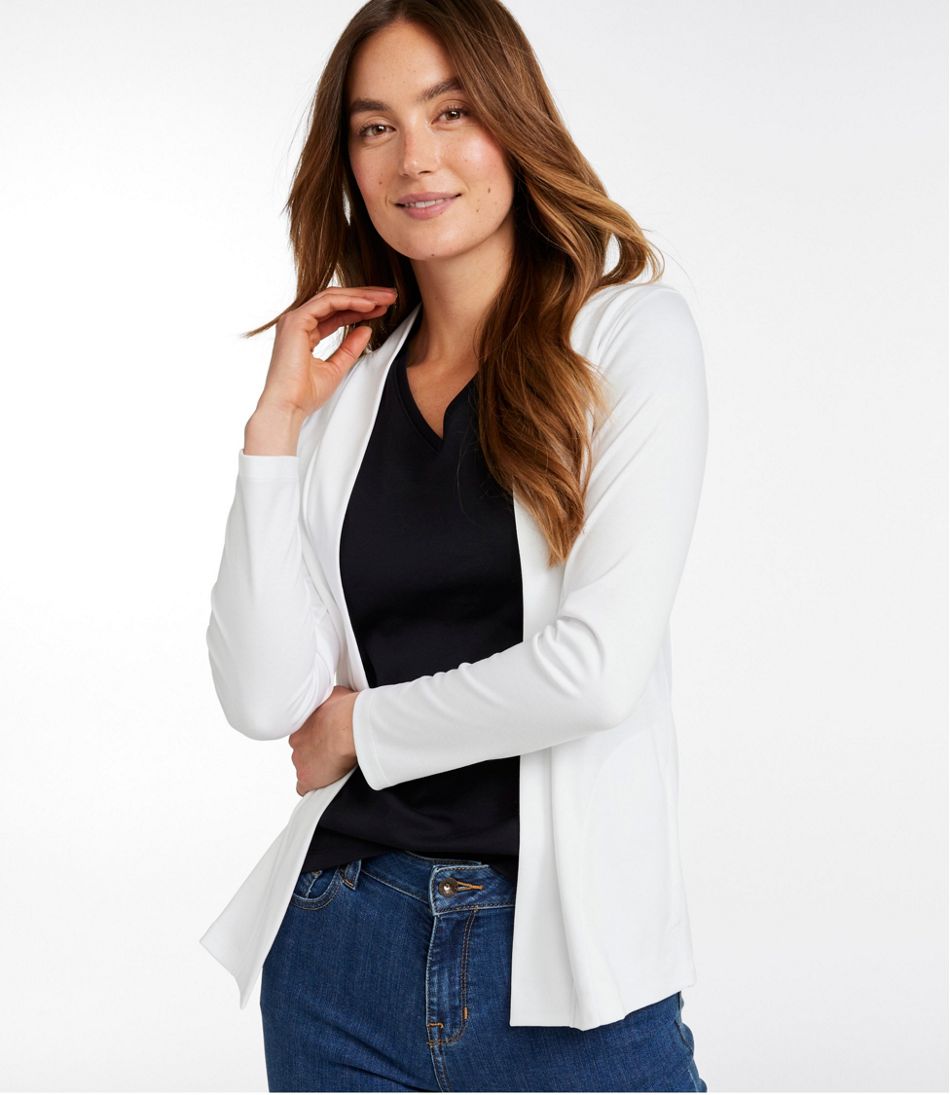 Women's Pima Cotton Open Cardigan, With Pockets / L.L.Bean