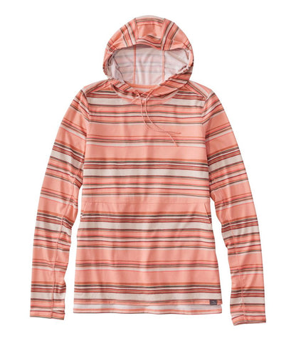 Women's Everyday SunSmart® Hooded Pullover, Long-Sleeve Stripe / L.L.Bean