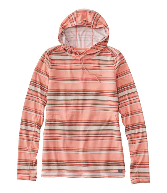 Women's Everyday SunSmart® Hooded Pullover, Long-Sleeve Stripe / L.L.Bean