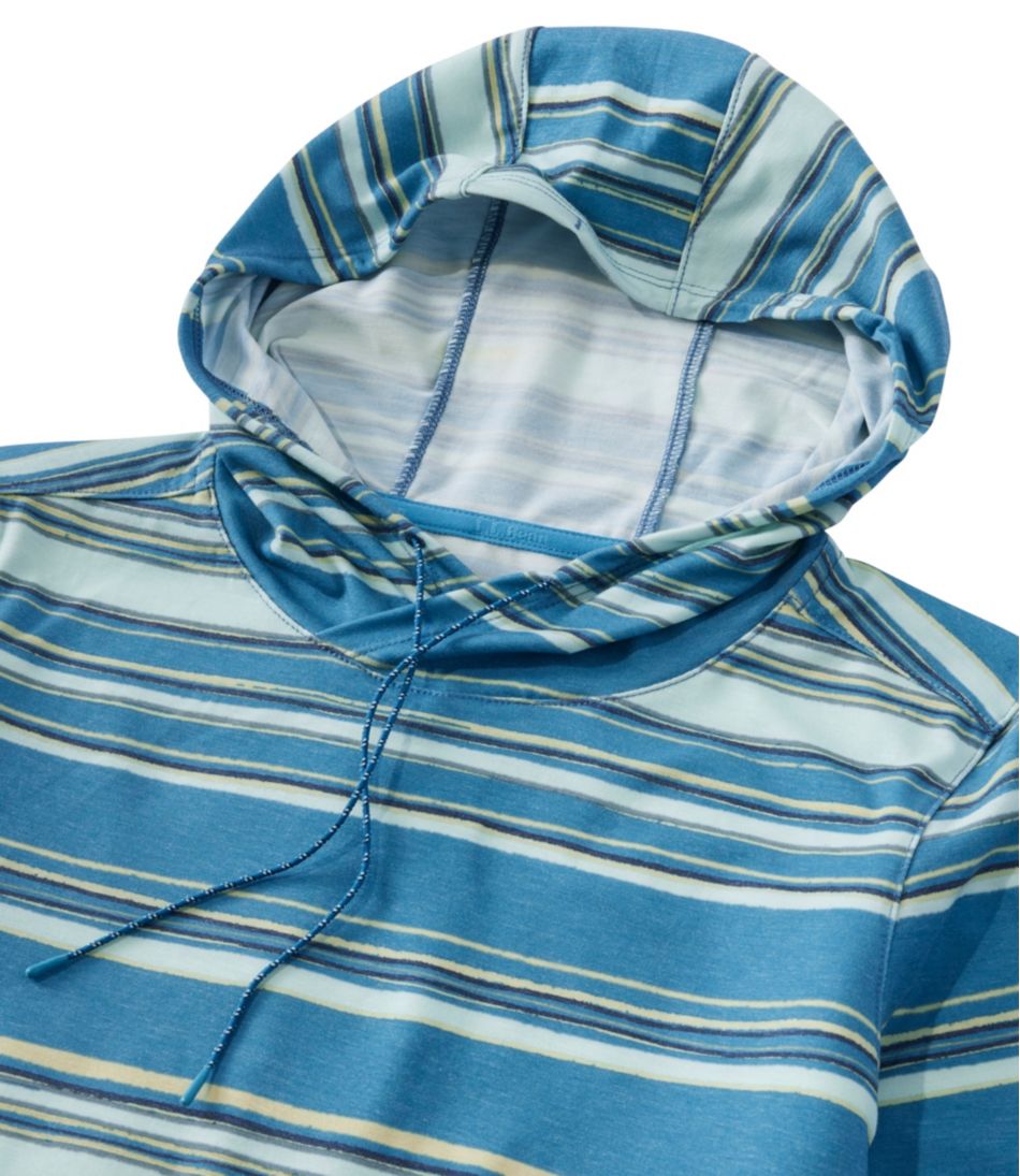 Women's Everyday SunSmart® Hooded Pullover, Long-Sleeve Stripe / L.L.Bean