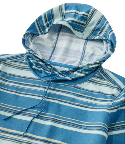 Women's Everyday SunSmart® Hooded Pullover, Long-Sleeve Stripe / L.L.Bean
