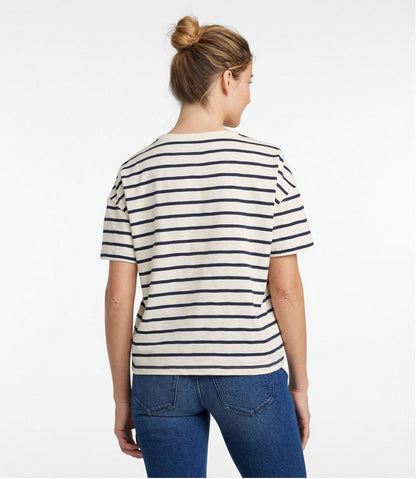 Women's Signature Slub Tee, Short-Sleeve Henley Novelty / L.L.Bean