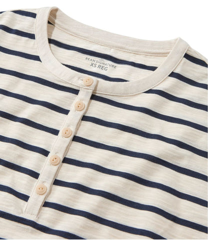 Women's Signature Slub Tee, Short-Sleeve Henley Novelty / L.L.Bean