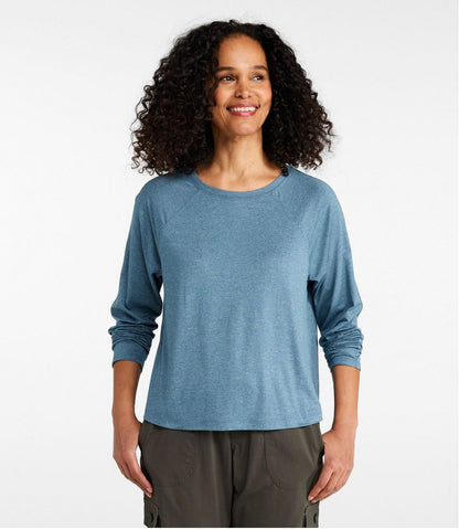 Women's Movement Essential Tee, Long-Sleeve Cropped / L.L.Bean