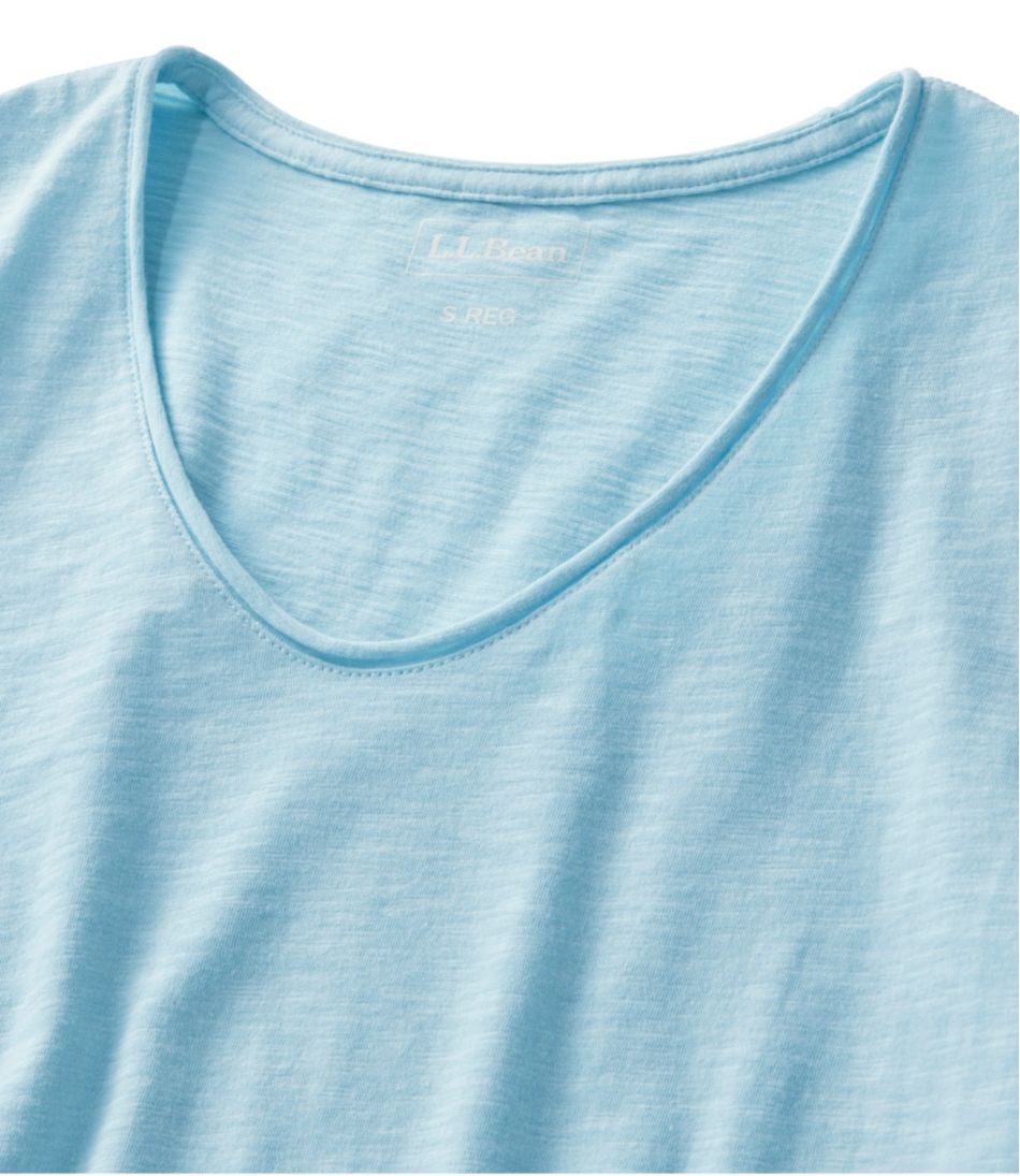 Women's Organic Cotton Tee, V-Neck Short-Sleeve / L.L.Bean