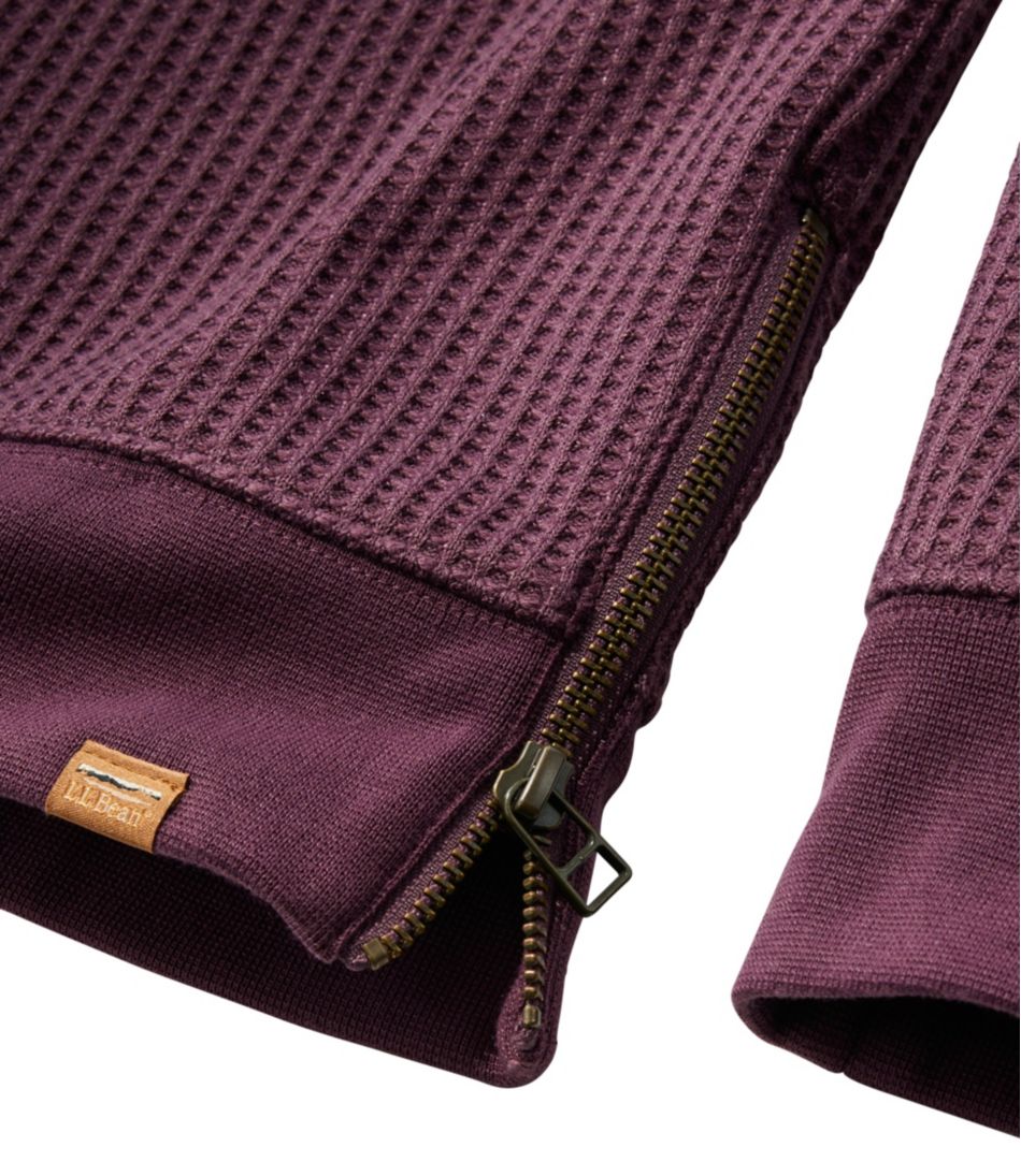 Women's Birchwood Brushed Waffle Top, Crewneck / L.L.Bean