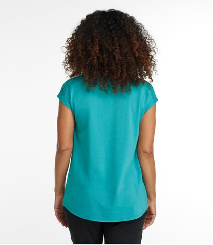 Women's Beyond Soft V-Neck Tee, Short Sleeve / L.L.Bean