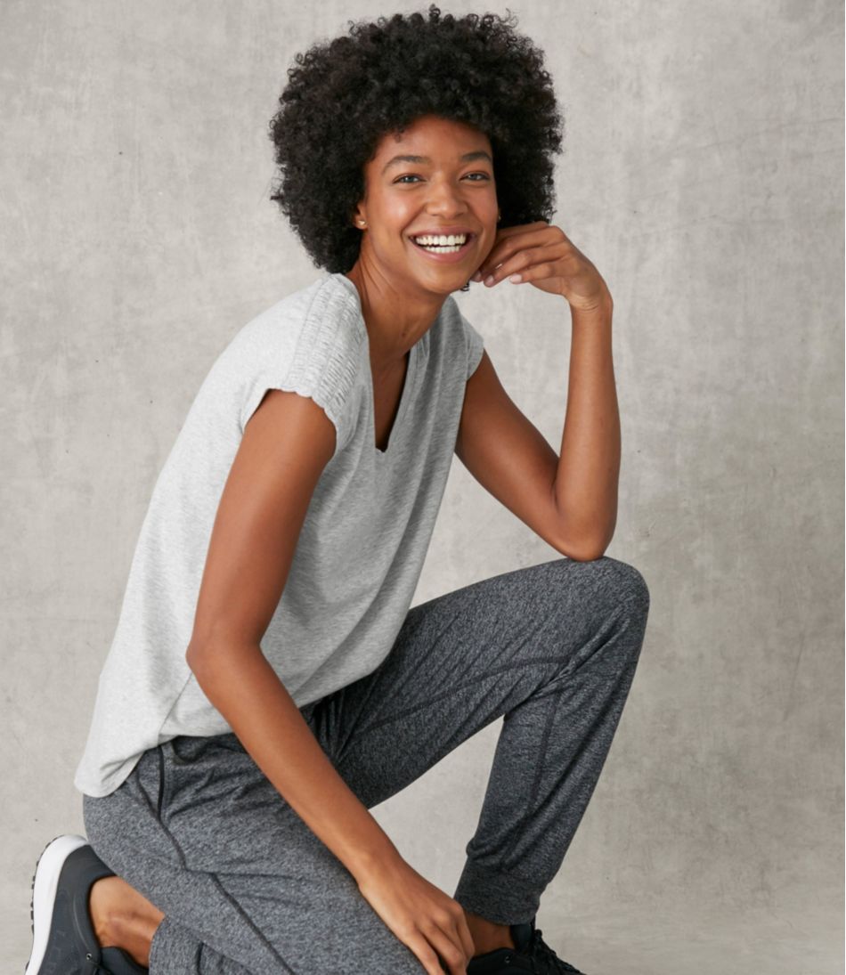 Women's Beyond Soft V-Neck Tee, Short Sleeve / L.L.Bean