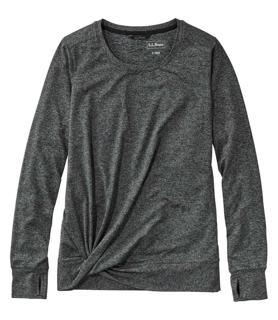 Women's VentureSoft Twist-Front Top, Long-Sleeve / L.L.Bean