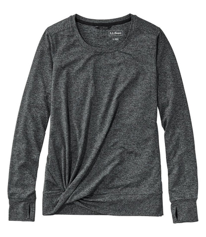 Women's VentureSoft Twist-Front Top, Long-Sleeve / L.L.Bean