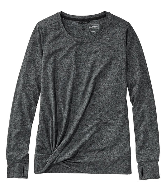 Women's VentureSoft Twist-Front Top, Long-Sleeve / L.L.Bean
