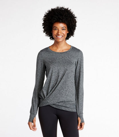 Women's VentureSoft Twist-Front Top, Long-Sleeve / L.L.Bean