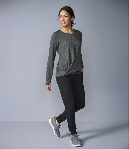 Women's VentureSoft Twist-Front Top, Long-Sleeve / L.L.Bean