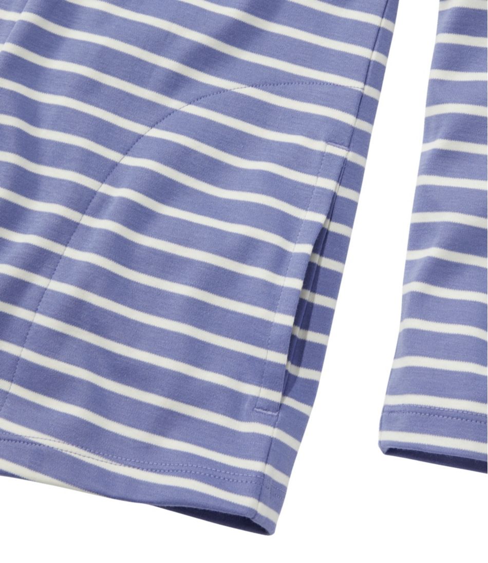 Women's Pima Cotton Open Cardigan, With Pockets Stripe / L.L.Bean