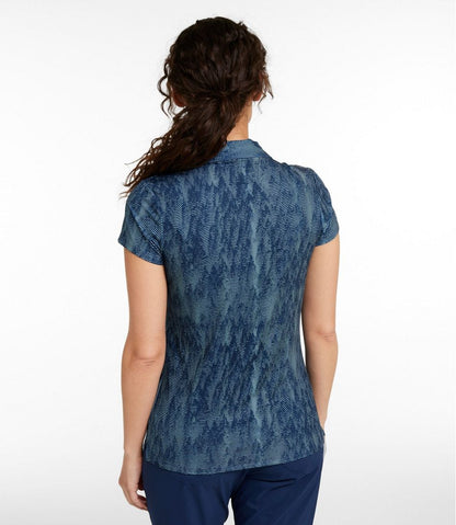 Women's Access Polo, Short-Sleeve Print / L.L.Bean