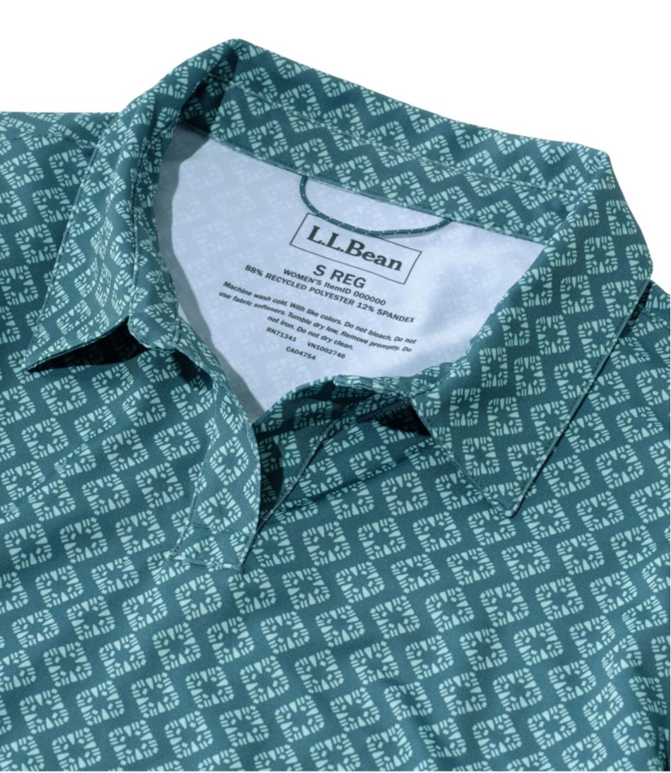 Women's Access Polo, Short-Sleeve Print / L.L.Bean