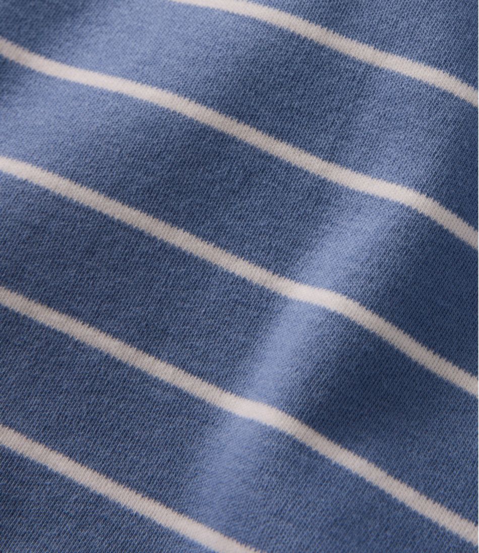 Women's Tee, Short-Sleeve Notch-Neck Stripe / L.L.Bean