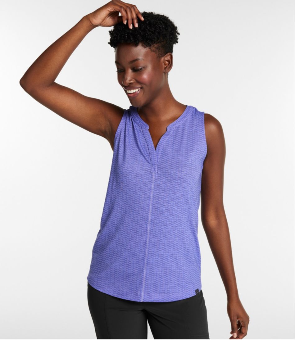 Women's Streamside Tank, Splitneck Print / L.L.Bean