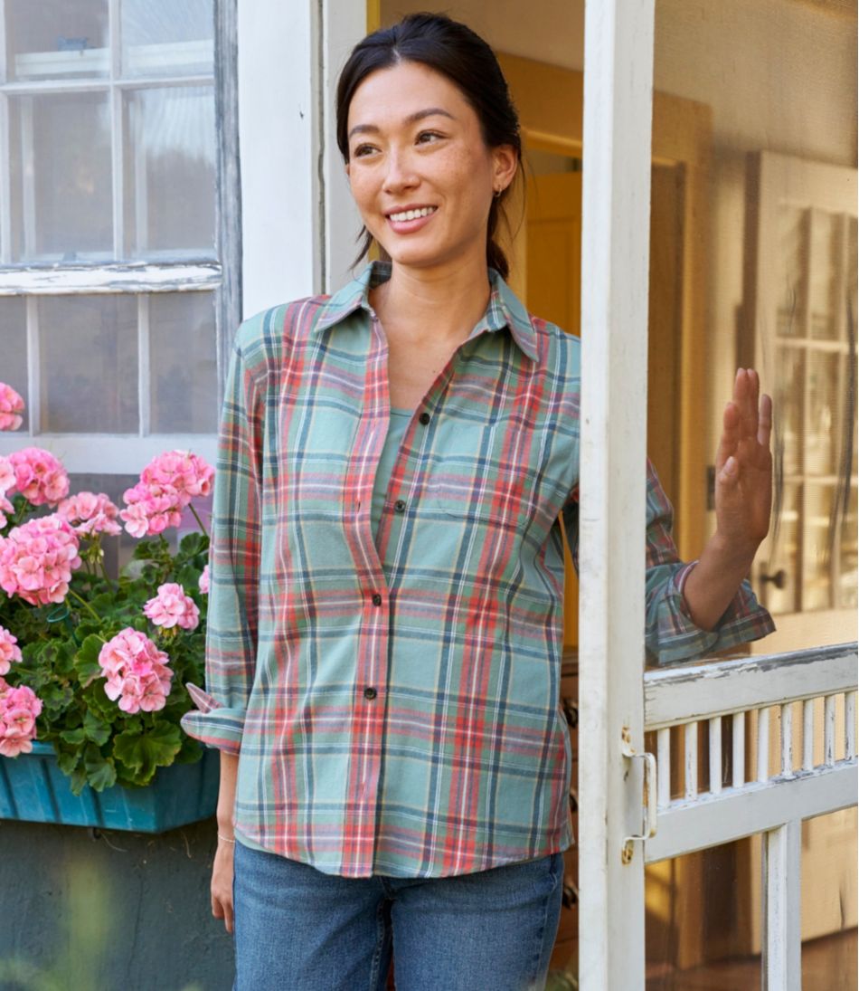 Women's Scotch Plaid Flannel Shirt, Relaxed / L.L.Bean