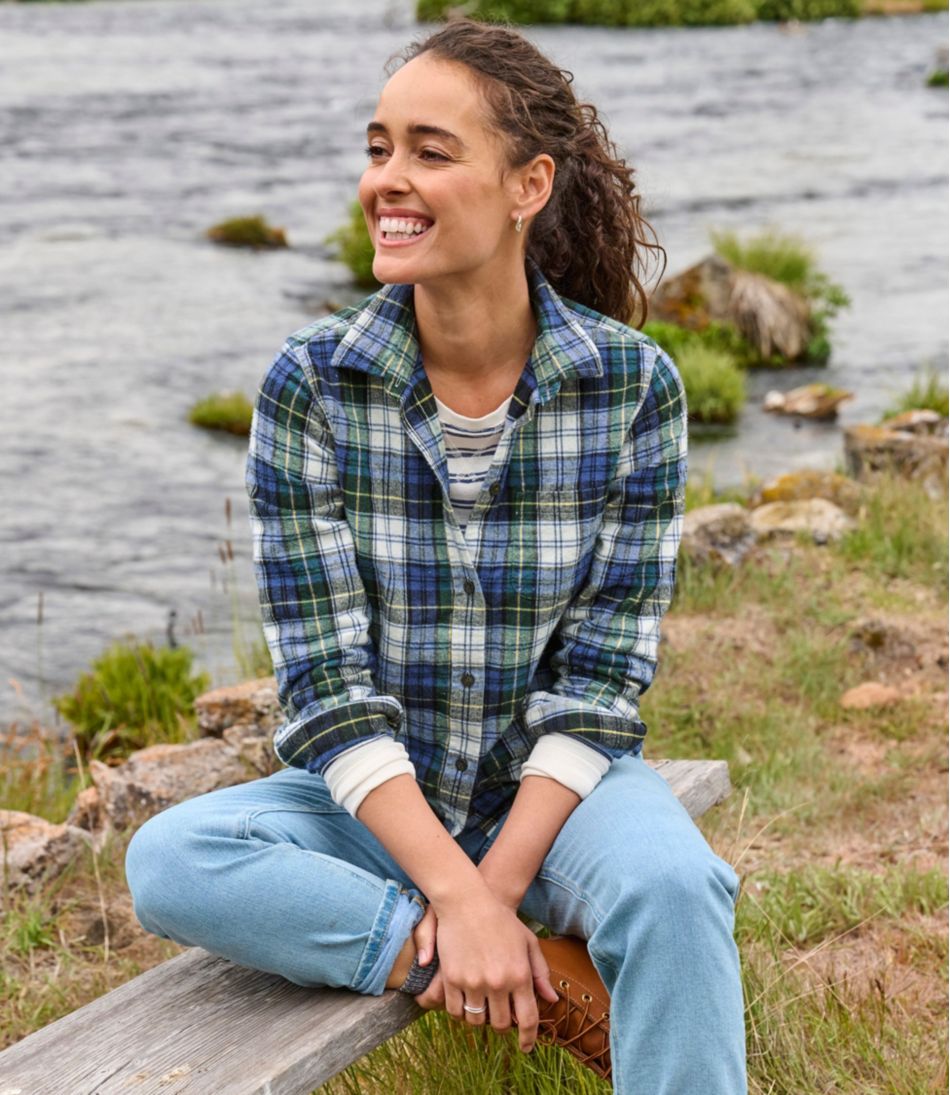 Women's Scotch Plaid Flannel Shirt, Relaxed / L.L.Bean