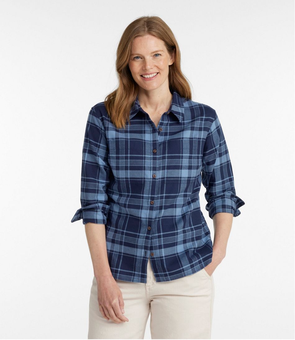 Women's Whisperweight Flannel Shirt, Button-Down / L.L.Bean