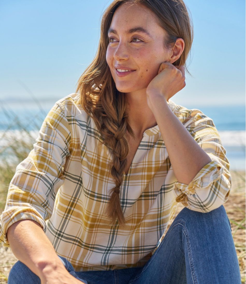 Women's Whisperweight Flannel Popover Shirt / L.L.Bean
