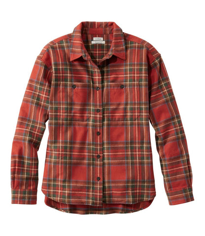 Women's Scotch Plaid Flannel Shirt, Boyfriend / L.L.Bean