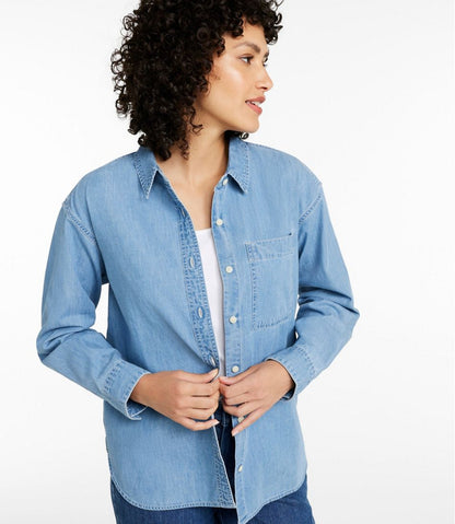 Women's Denim Boyfriend Shirt / L.L.Bean