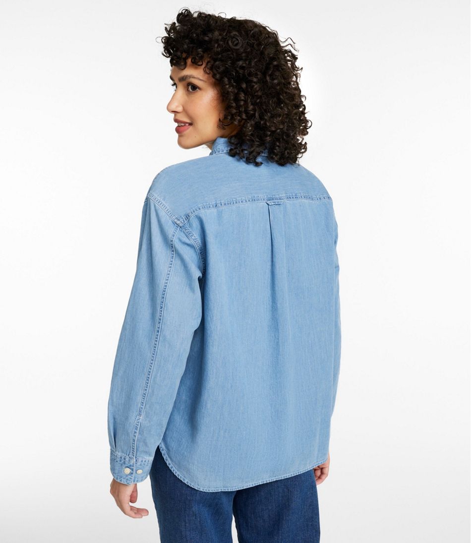 Women's Denim Boyfriend Shirt / L.L.Bean