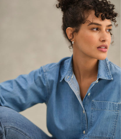 Women's Denim Boyfriend Shirt / L.L.Bean