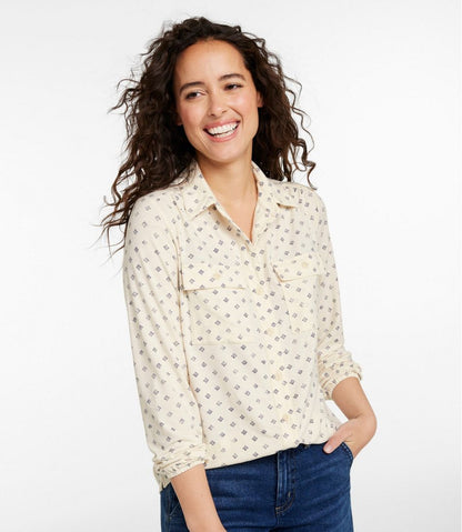 Women's Camden Hills Button Front Shirt, Print / L.L.Bean