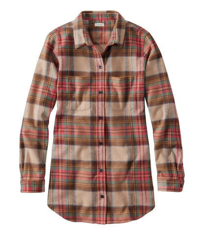 Women's Scotch Plaid Flannel Shirt, Tunic / L.L.Bean