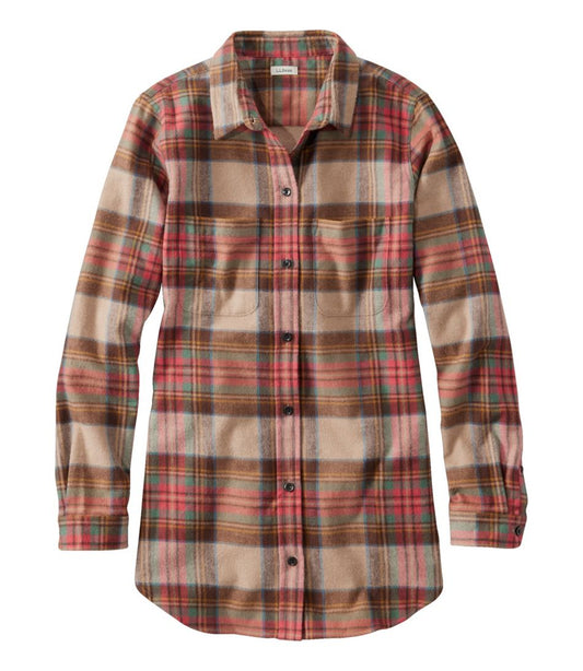 Women's Scotch Plaid Flannel Shirt, Tunic / L.L.Bean