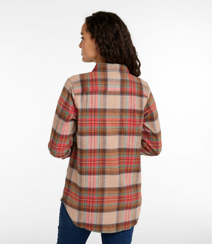 Women's Scotch Plaid Flannel Shirt, Tunic / L.L.Bean
