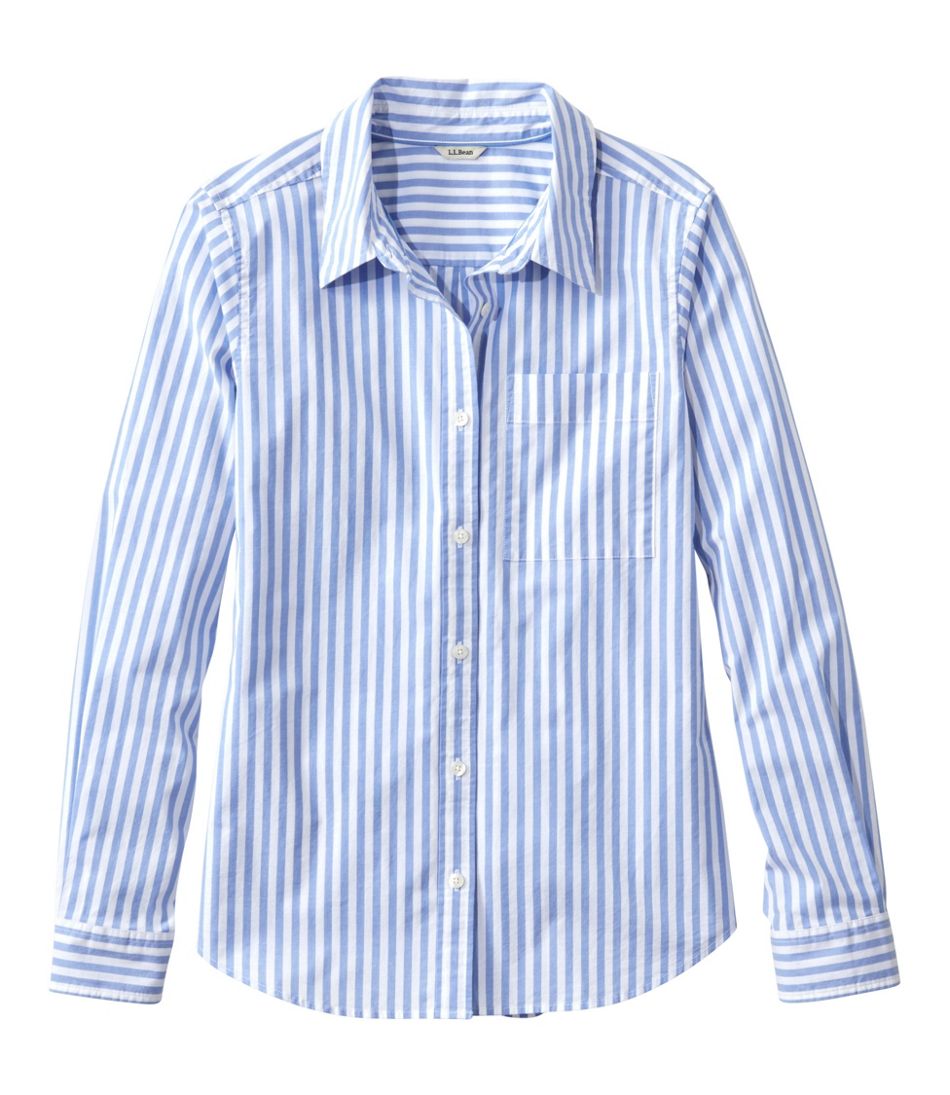 Women's Essential Cotton Poplin Shirt, Long-Sleeve / L.L.Bean