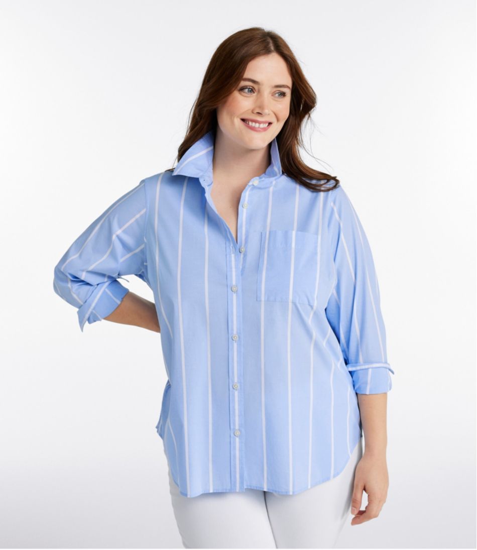 Women's Essential Cotton Poplin Shirt, Long-Sleeve / L.L.Bean