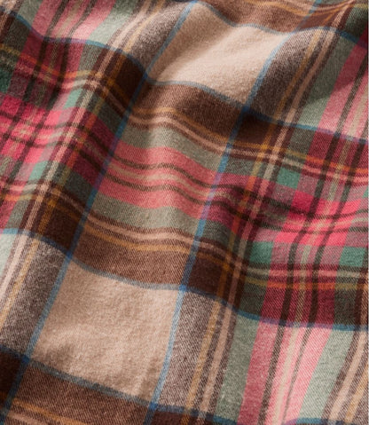 Women's Scotch Plaid Flannel Shirt, Quarter-Zip / L.L.Bean