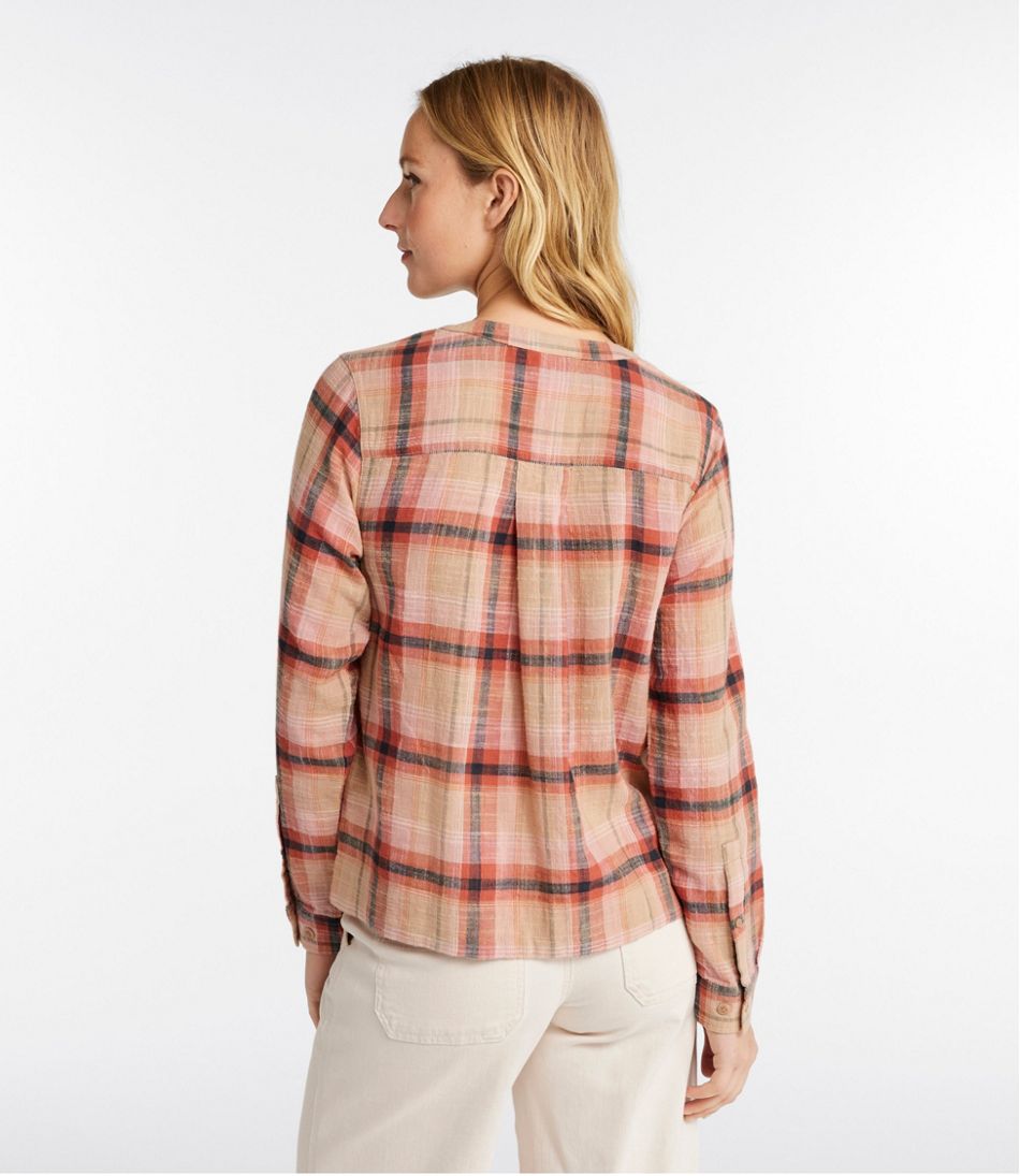 Women's Day Breeze Shirt, Long-Sleeve Collarless / L.L.Bean