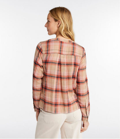 Women's Day Breeze Shirt, Long-Sleeve Collarless / L.L.Bean