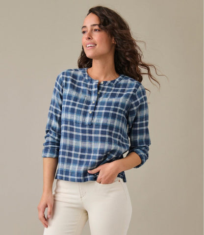 Women's Day Breeze Shirt, Long-Sleeve Collarless / L.L.Bean