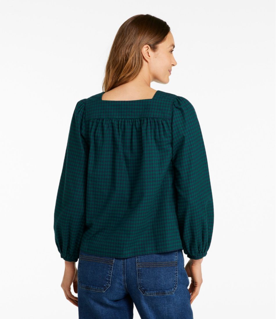 Women's Whisperweight Flannel Shirt, Squareneck / L.L.Bean
