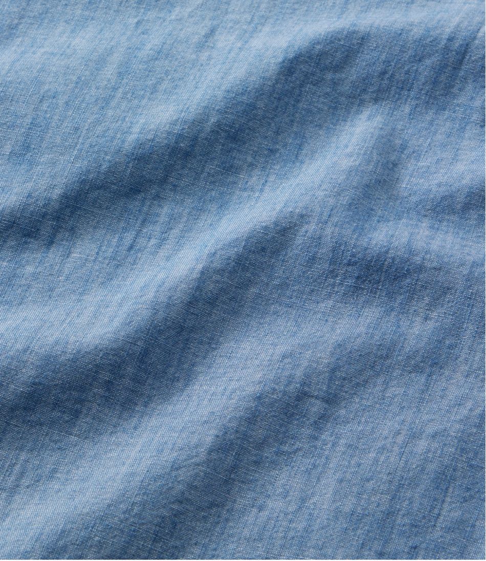 Women's Essential Cotton Shirt, Chambray Long Sleeve / L.L.Bean