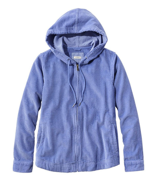 Women's Comfort Corduroy Relaxed Shirt, Zip Hoodie / L.L.Bean