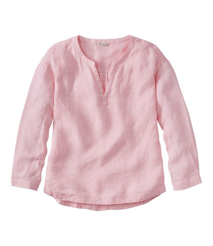 Women's Premium Washable Linen Shirt, Splitneck / L.L.Bean