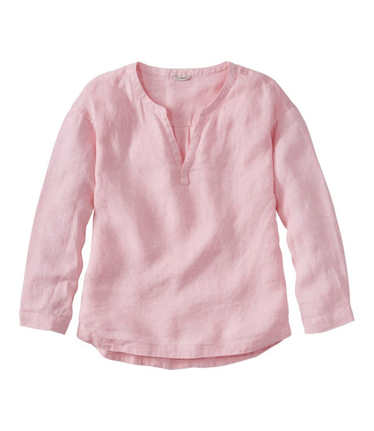 Women's Premium Washable Linen Shirt, Splitneck / L.L.Bean
