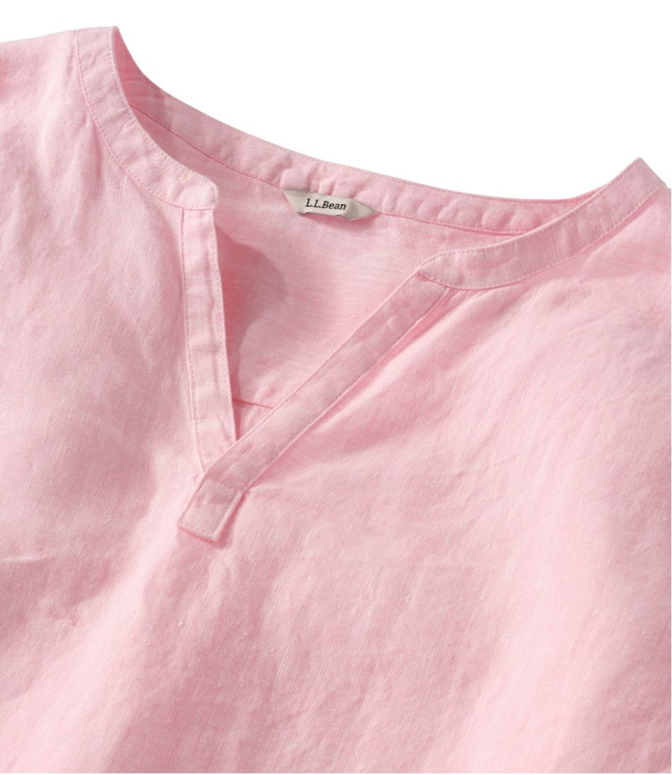 Women's Premium Washable Linen Shirt, Splitneck / L.L.Bean