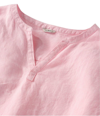 Women's Premium Washable Linen Shirt, Splitneck / L.L.Bean