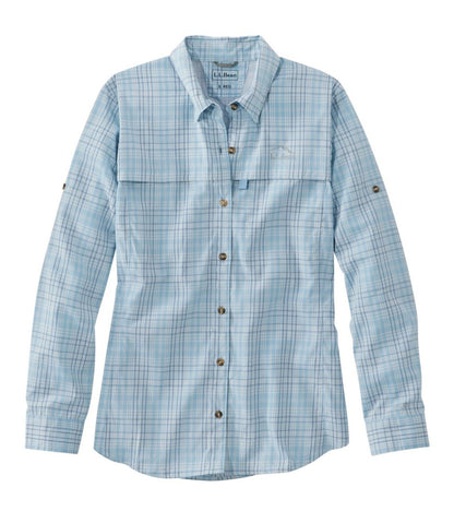 Women's Tropicwear Shirt, Plaid Long-Sleeve / L.L.Bean