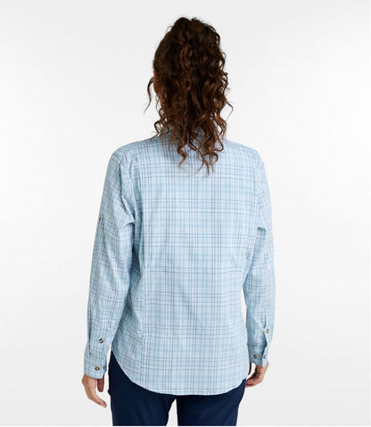 Women's Tropicwear Shirt, Plaid Long-Sleeve / L.L.Bean